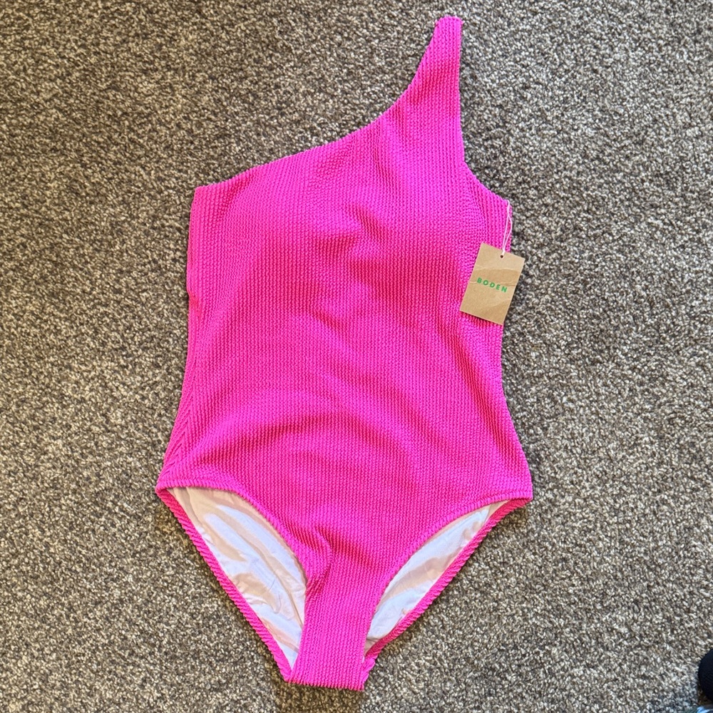 Boden Pink Swimsuit - size 8 NWT